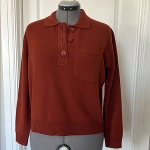 J Crew Cashmere Polo Sweater